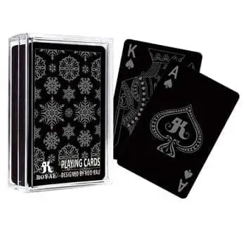 Black Playing Cards-Snowflake Series