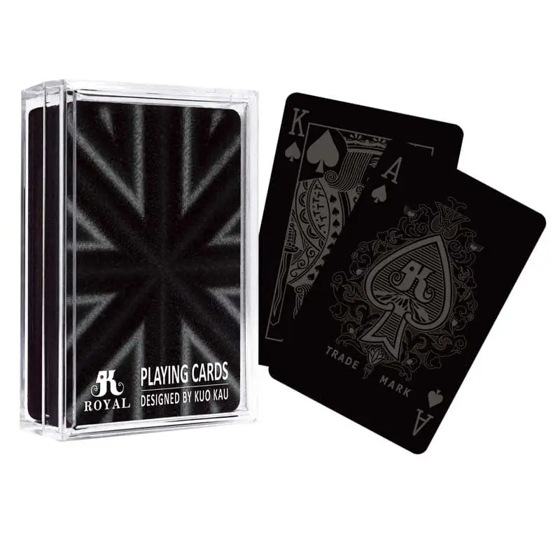 Black Playing Cards With Embossing