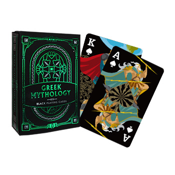 Greek Mythology Black Playing Cards - Green Magic