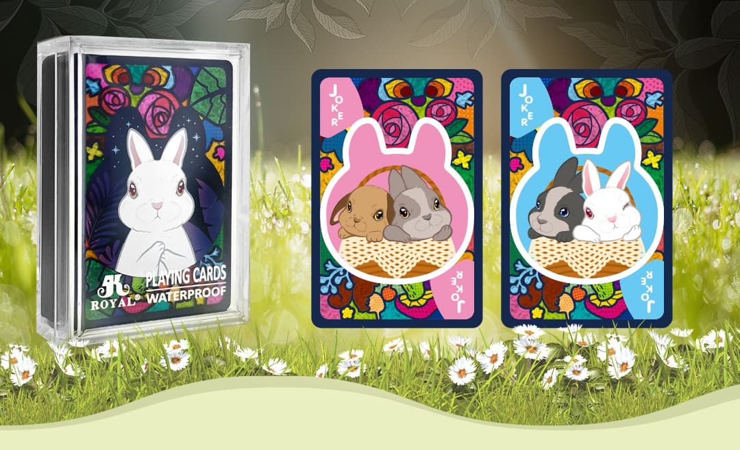 Orman Tavşanı Vitray Şeffaf Oyun Kartları
