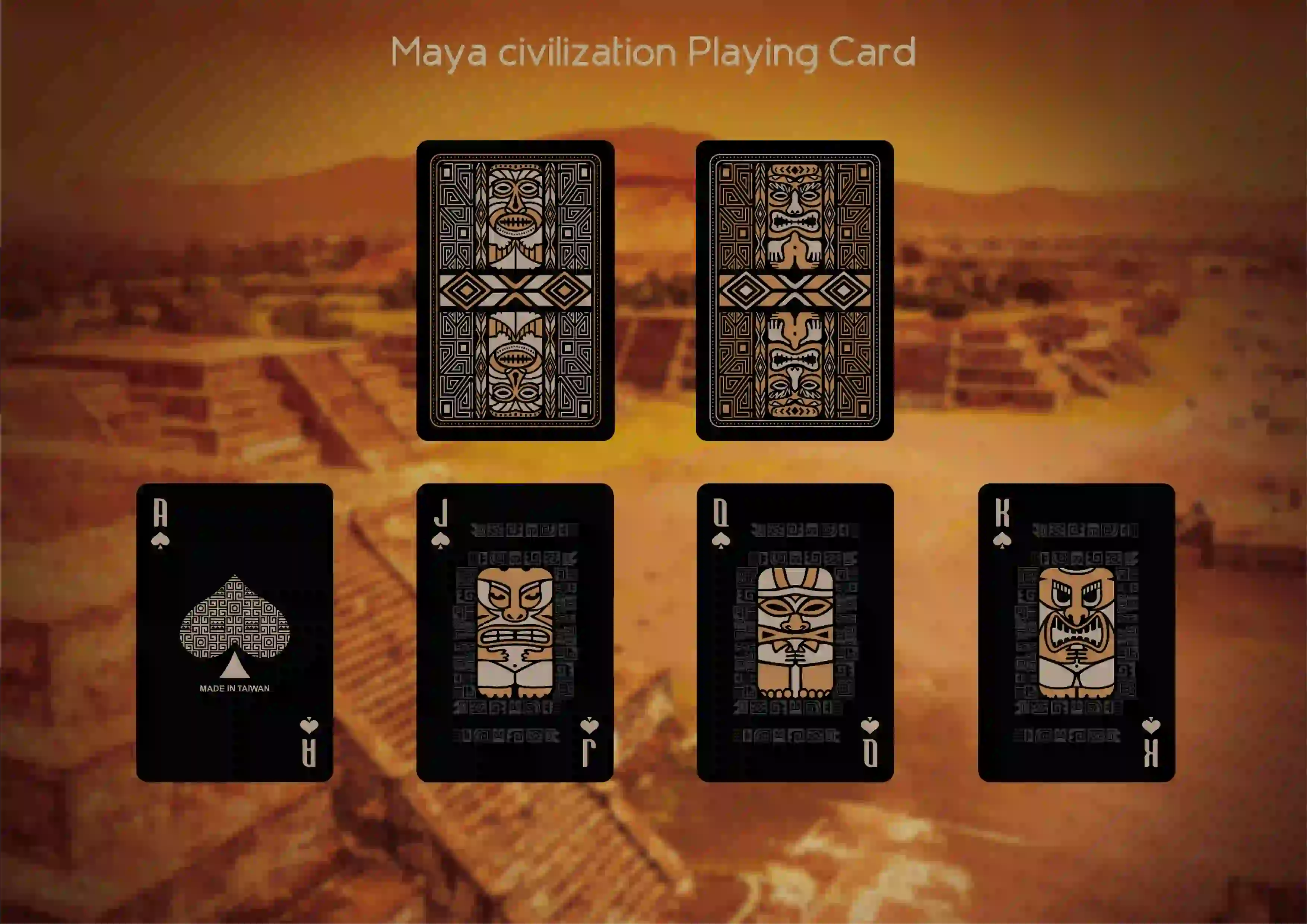 Maya Civilization Playing Cards